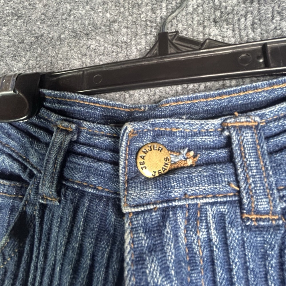 Vintage Jeanjer High Waist Jeans Stretch Tapered Ankle Zip Size 7 Cotton Rare - Picture 5 of 12